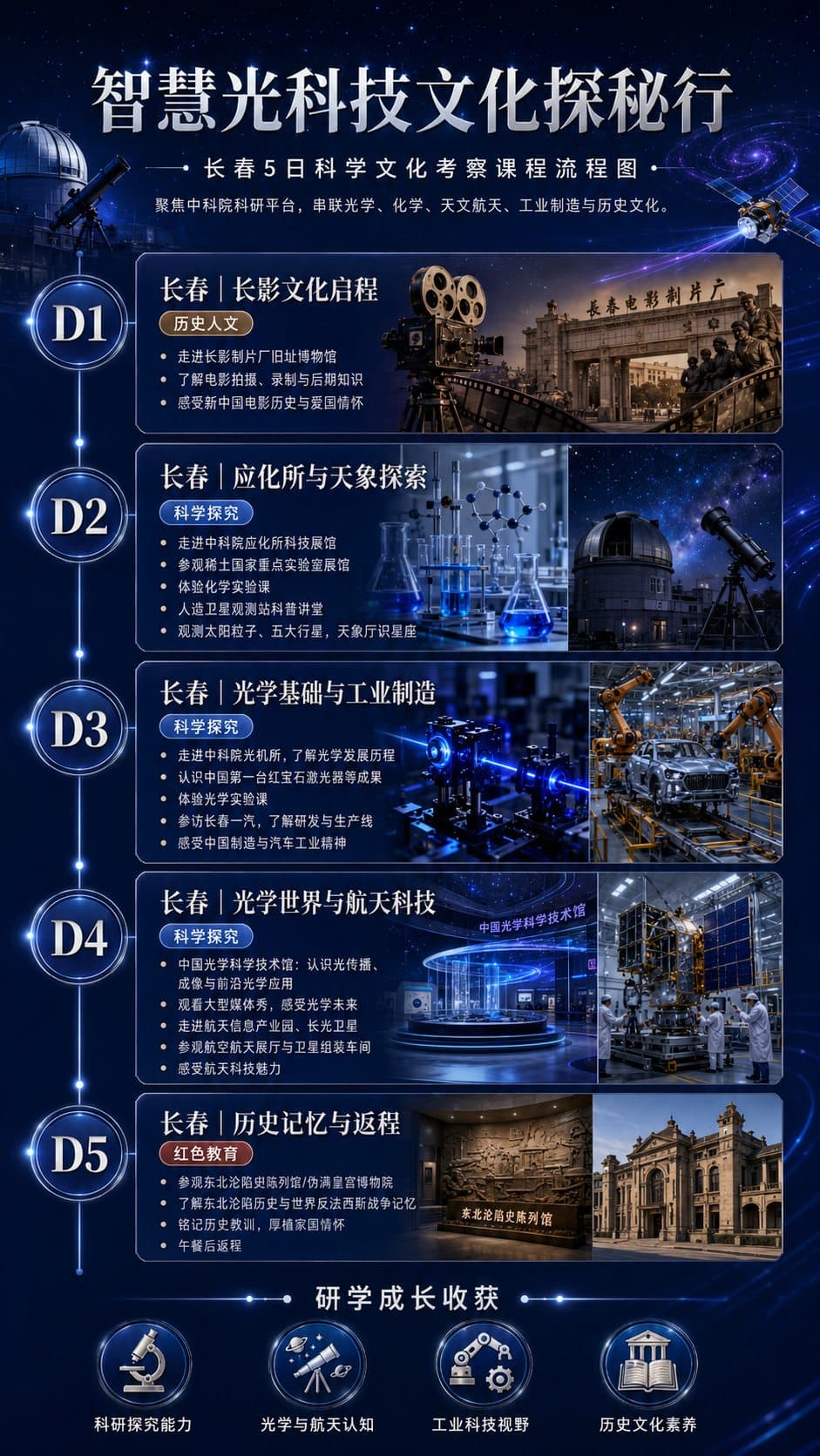 智慧光科技文化探秘行路线流程图