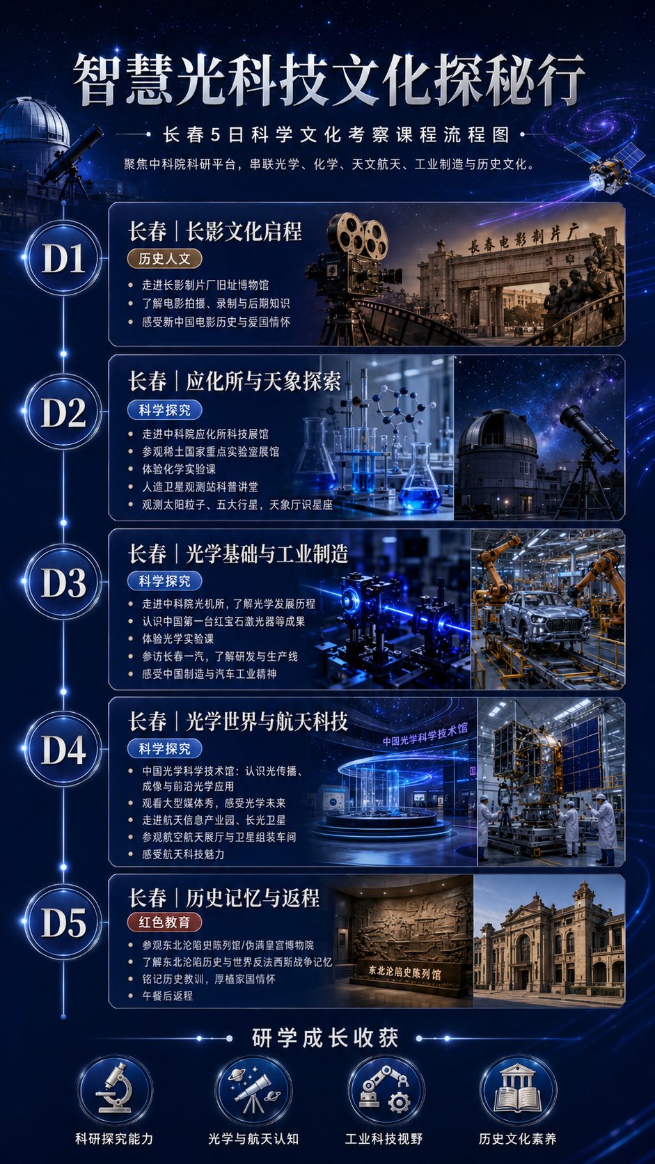 智慧光科技文化探秘行路线流程图