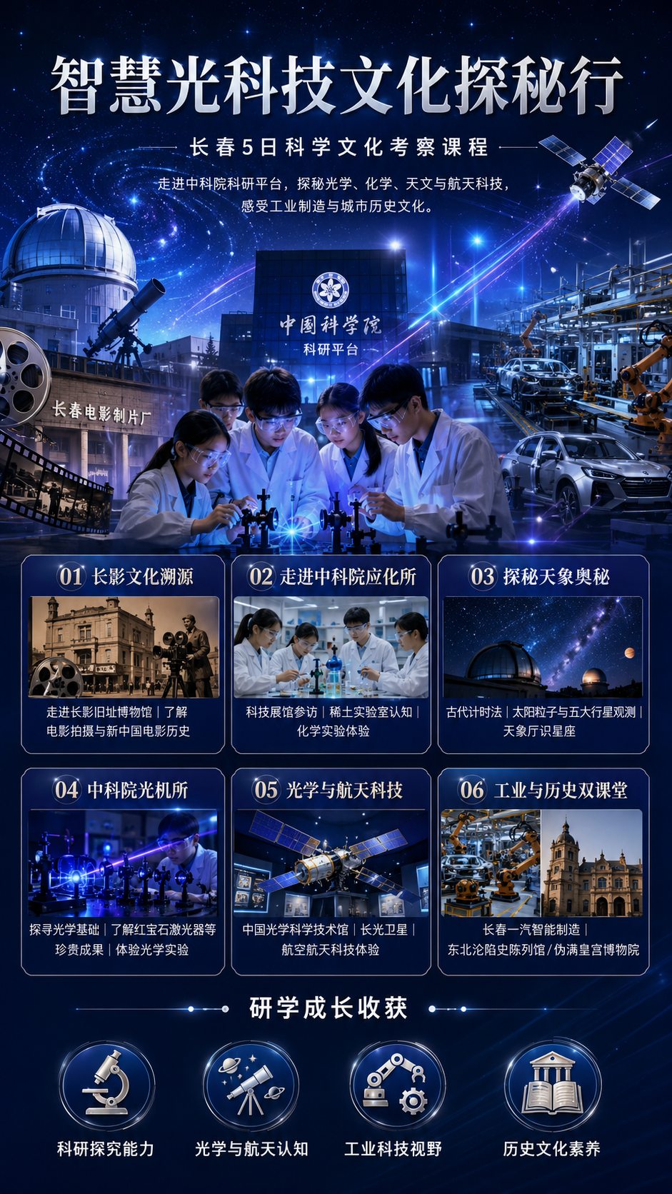 智慧光科技文化探秘行研学亮点